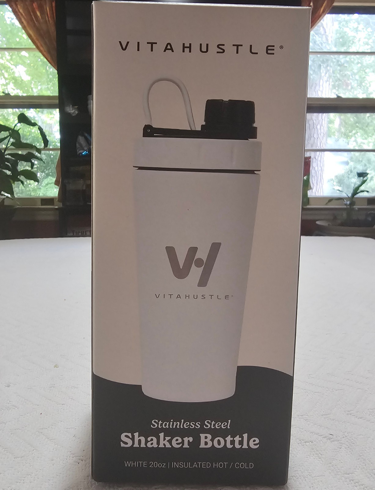 Kevin Hart VitaHustle 20oz White Stainless Steel Insulated Shaker