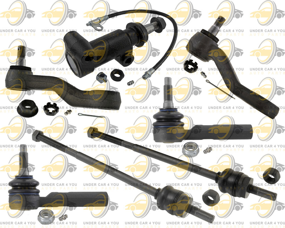 7 Pcs Tie Rods Rack Ends For Chevy Express 2500 LS LT Pitman Idler Arm Steering 