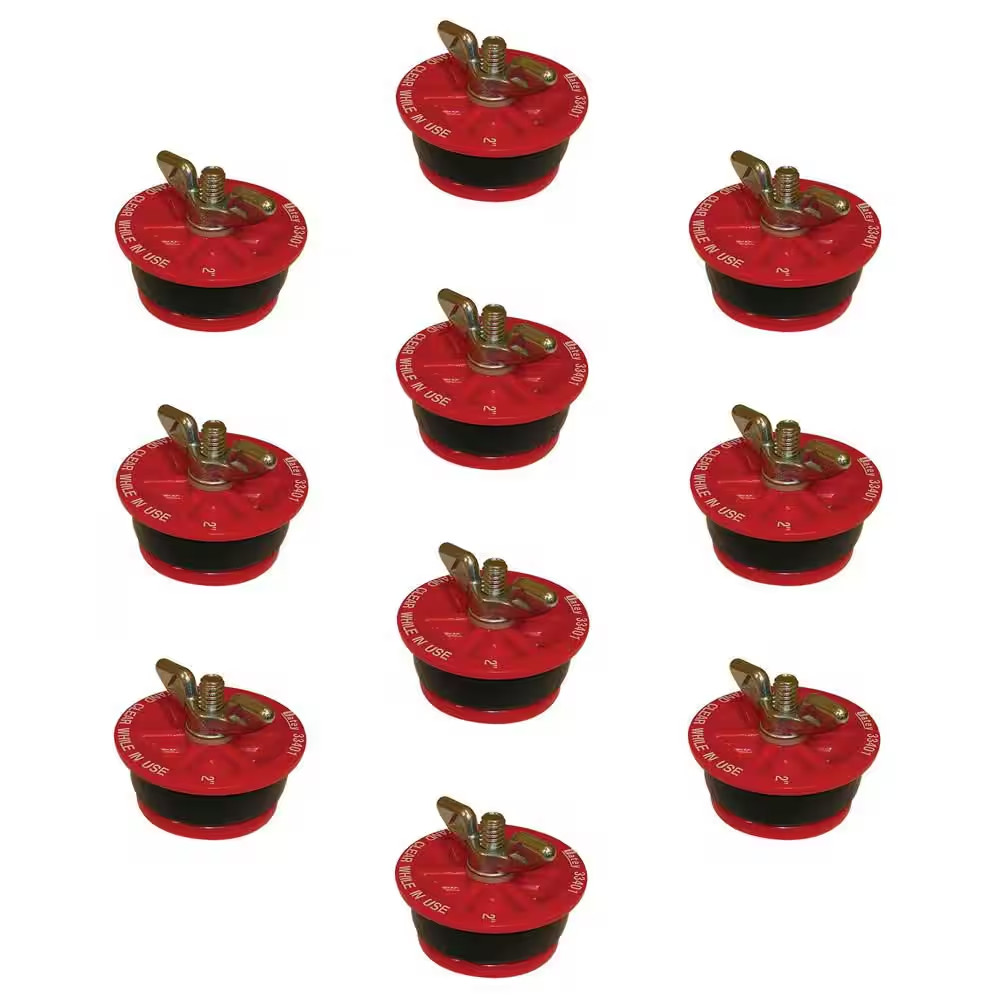 Gripper 2 In. Plastic Mechanical Test Plug (10-Pack)