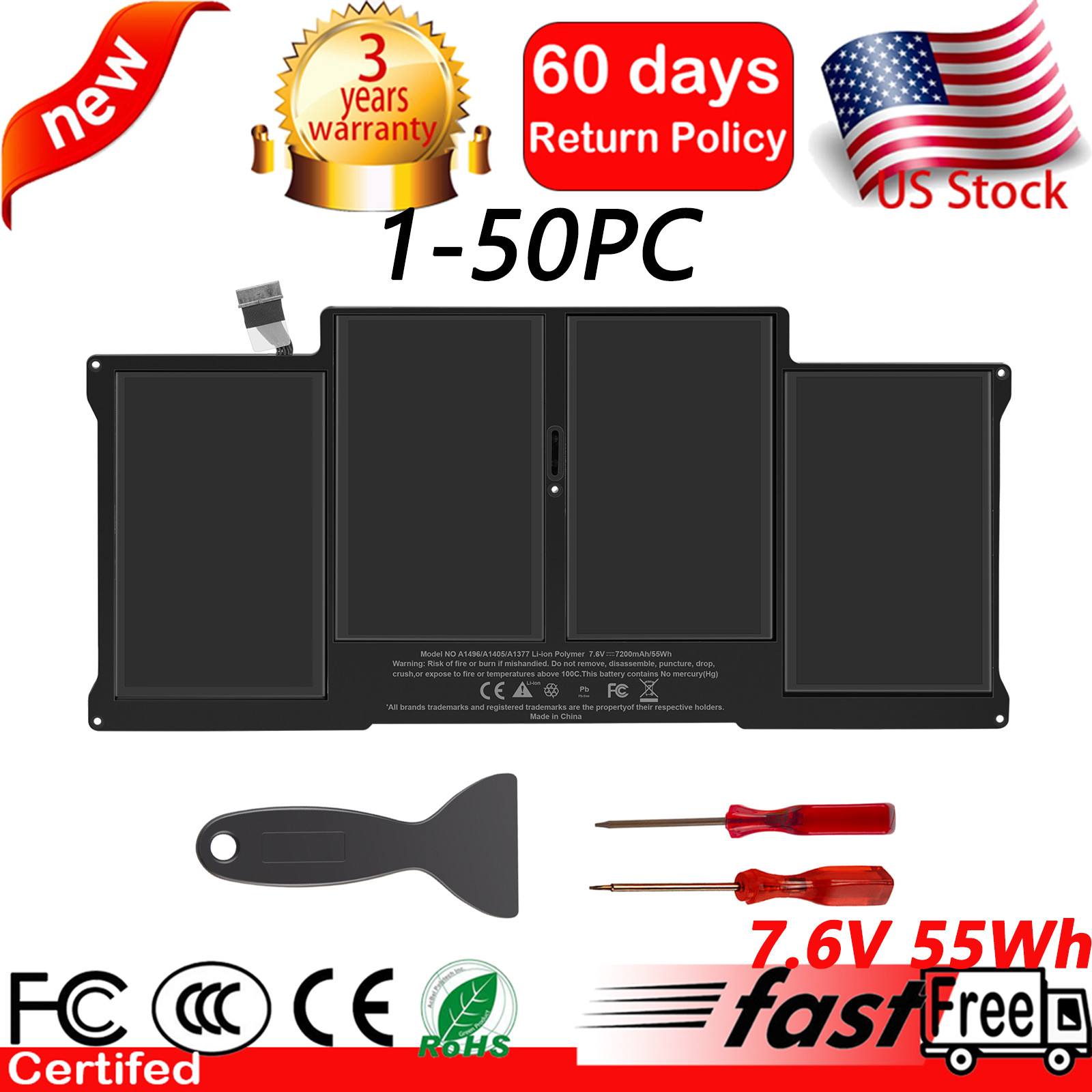 Lot A1466 Battery for Apple MacBook Air 13