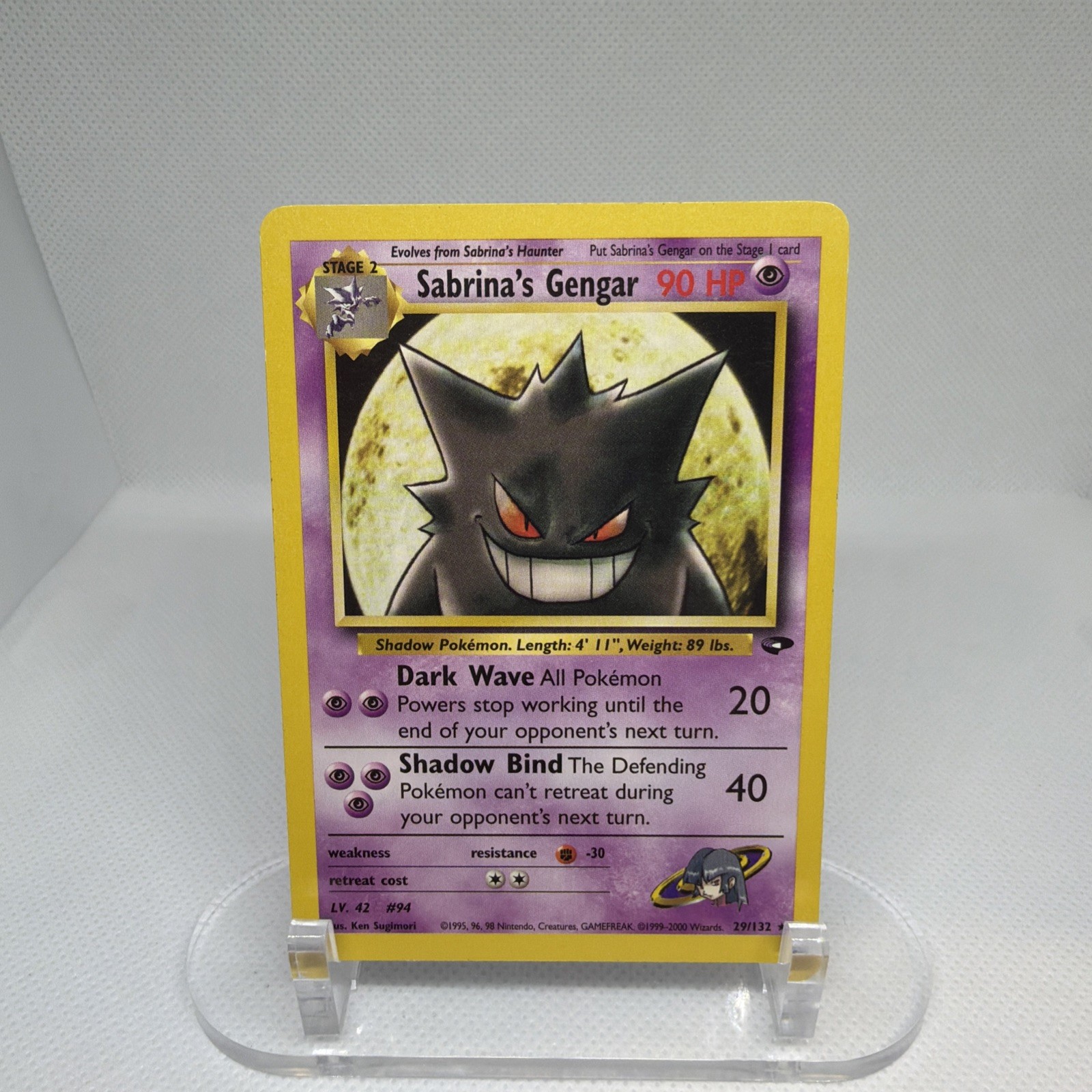 Sabrina\'s Gengar Unlimited Gym Challenge 029/132 2000