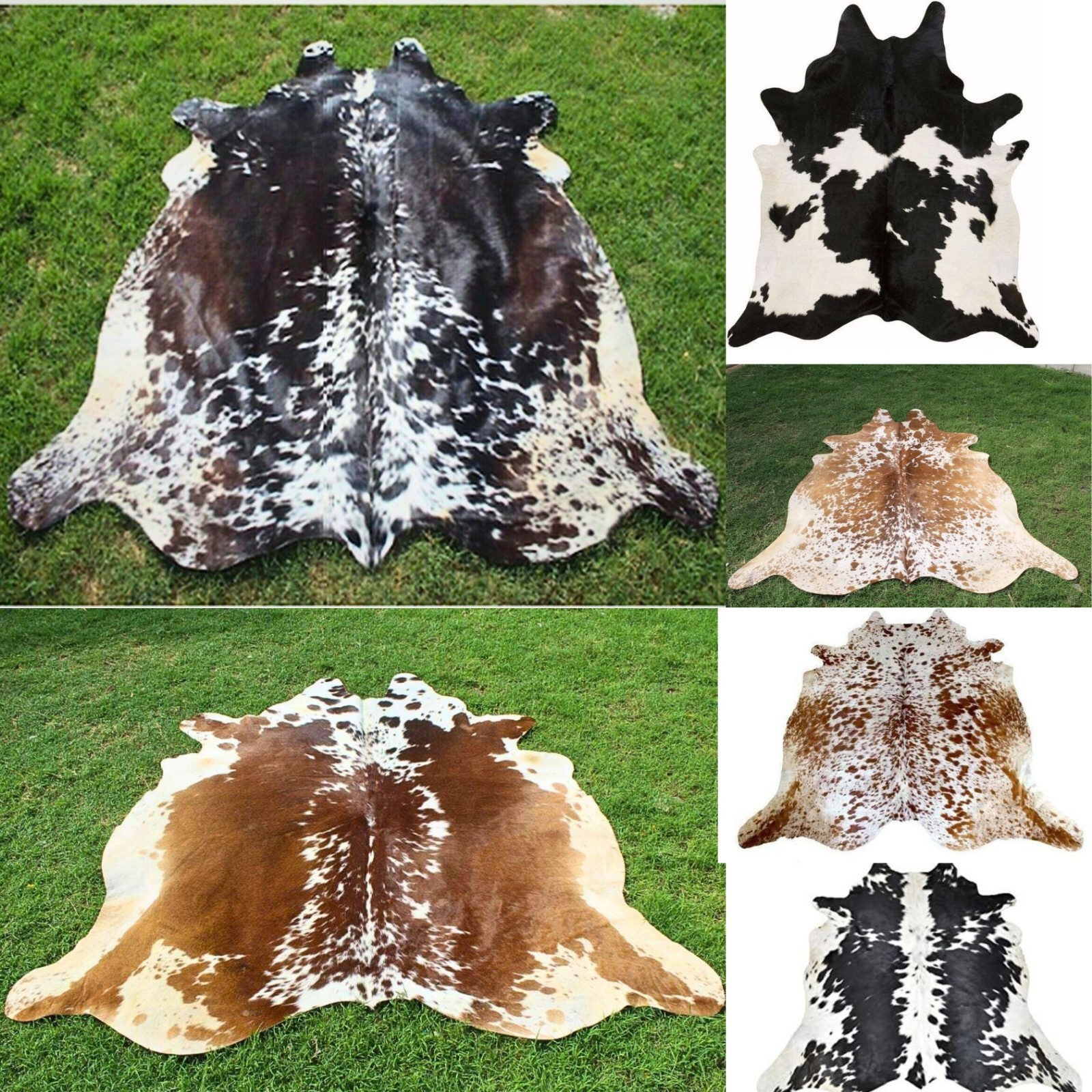 NEW LARGE 100% COWHIDE LEATHER RUGS TRICOLOR COW HIDE SKIN CARPET AREA NEW LARGE 100% COWHIDE LEATHER RUGS TRICOLOR COW HIDE SKIN CARPET AREA