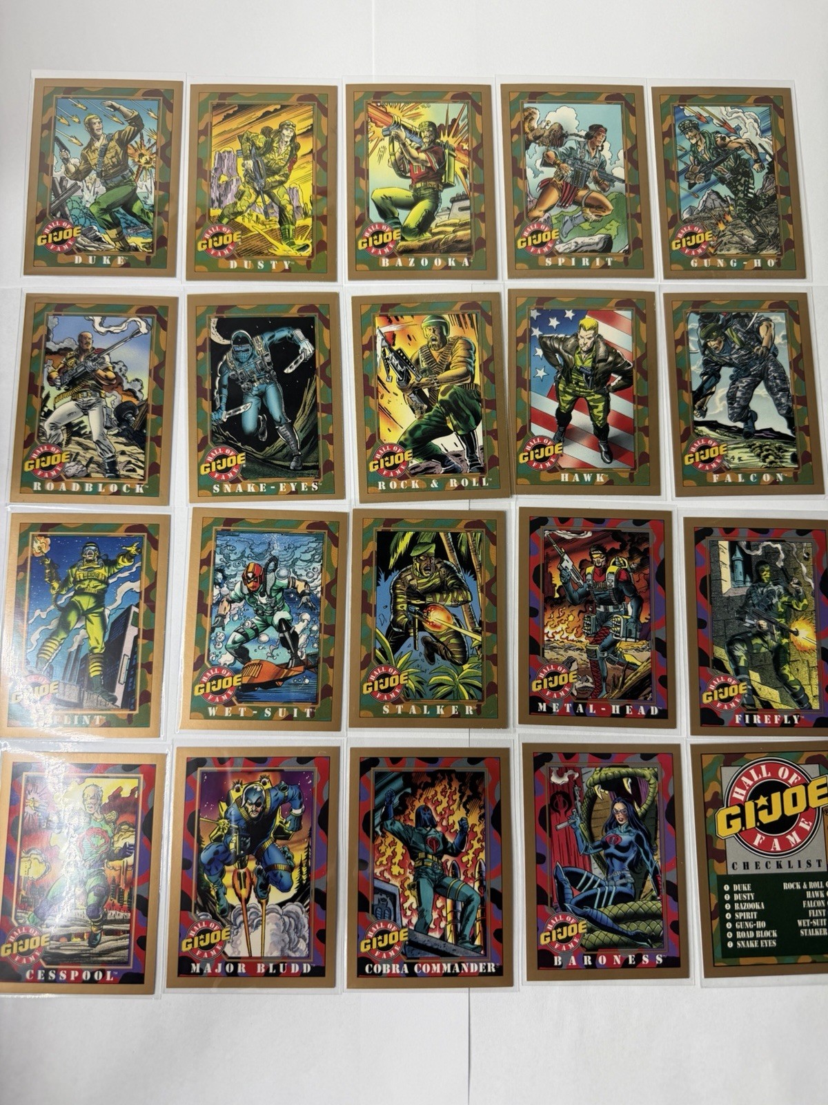1991 GI JOE Gold Impel Hall of Fame Card Complete Set Rare Impossible To Find 1991 GI JOE Gold Impel Hall of Fame Card Complete Set Rare Impossible To Find