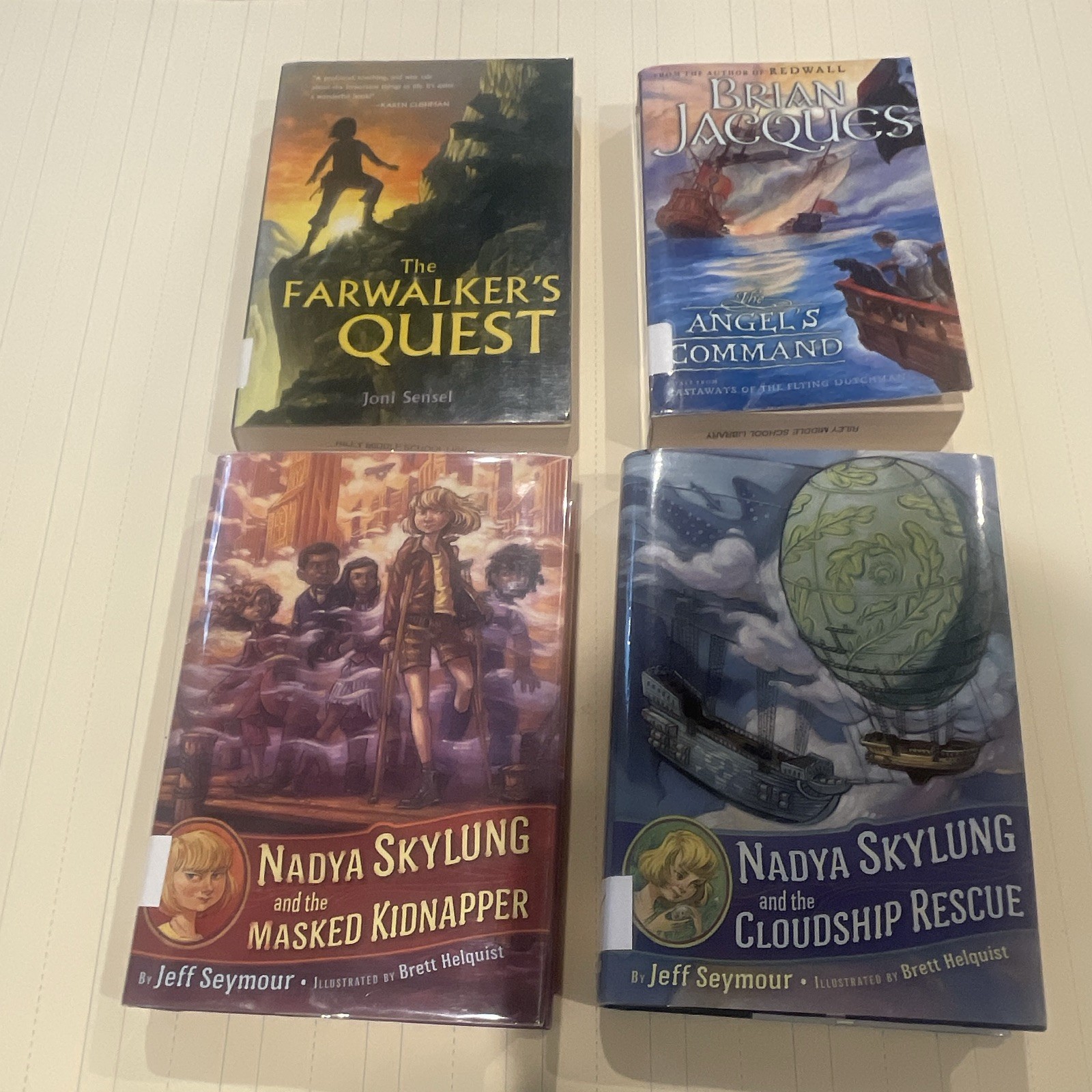 4 Middle Grade Fantasy & Adventure Chapter Books - Brian Jacques, Jeff Seymour