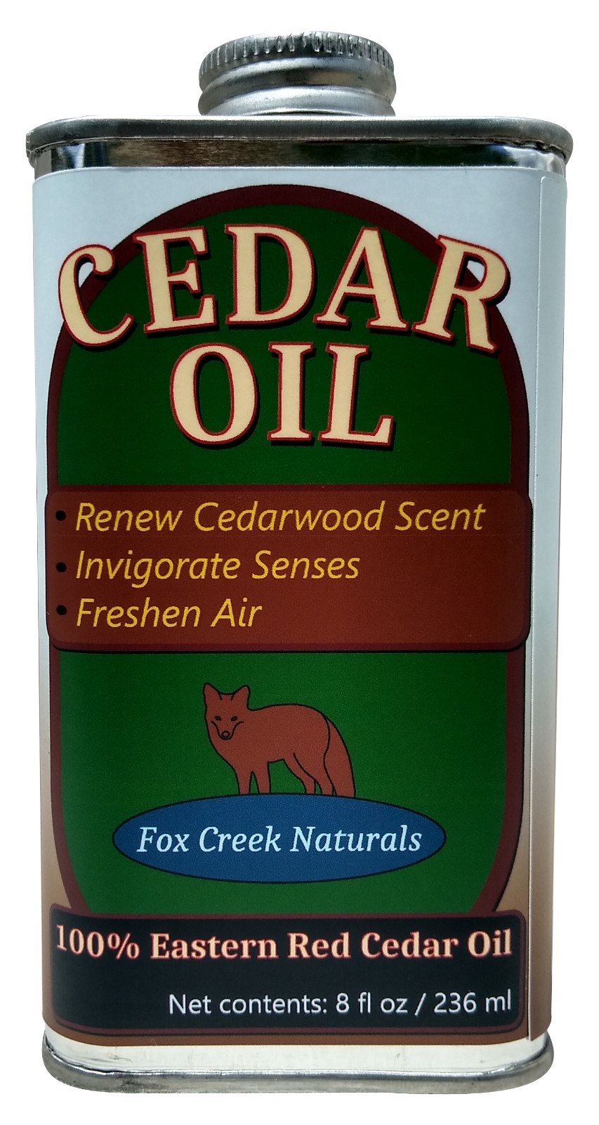 8oz Cedar Oil Can - Essential Eastern Red Cedar Wood (juniperus virginiana)
