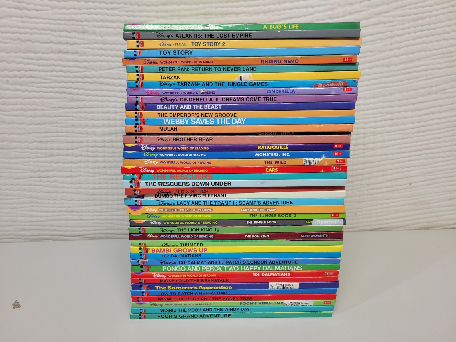 Lot Of 43 Walt Disney's Wonderful World Of Reading Hardcover Books