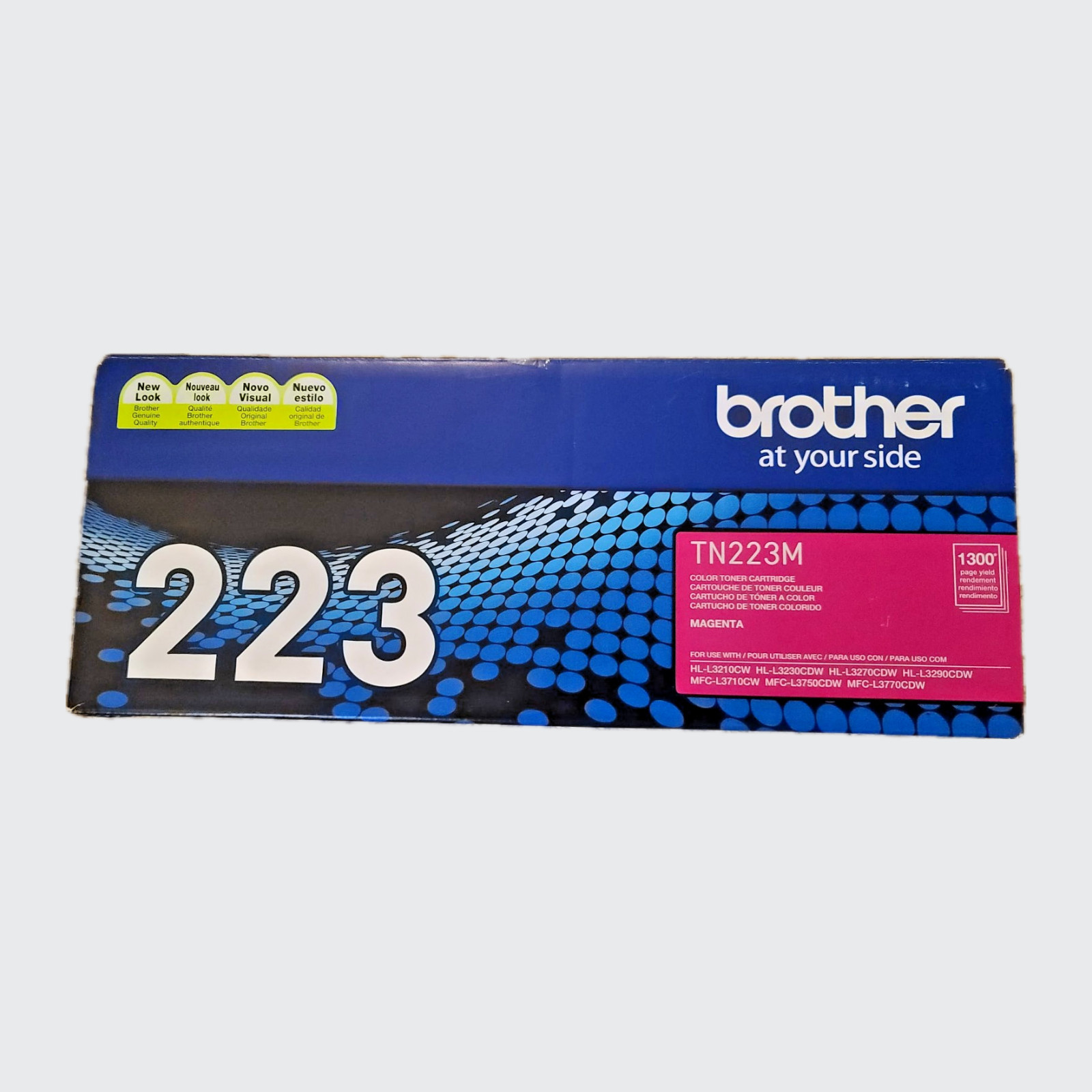 New Brother HL-L3210CW MFC-L3710CW Genuine Magenta Toner Cartridge, TN223M