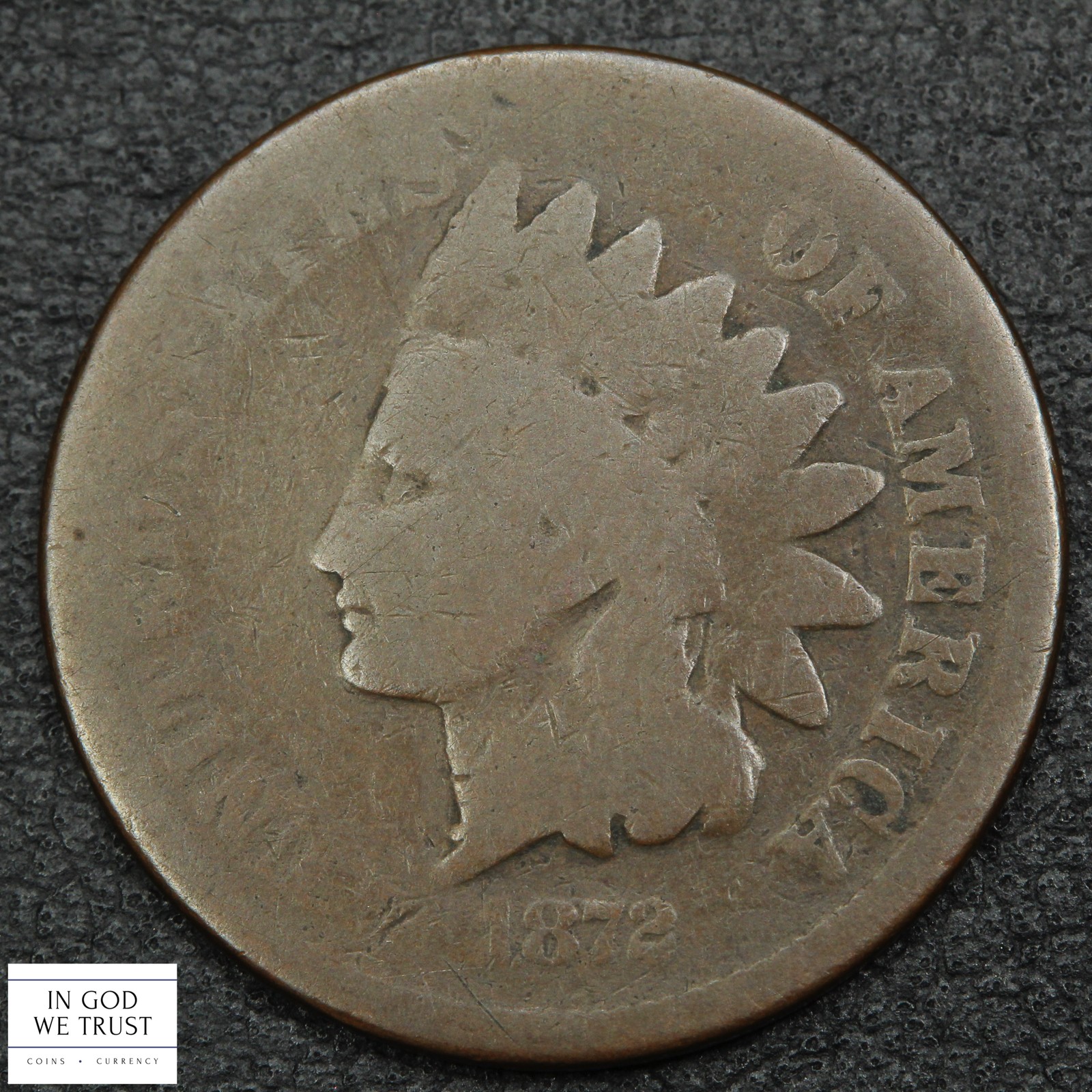 1872 Indian Head Copper Cent 1C