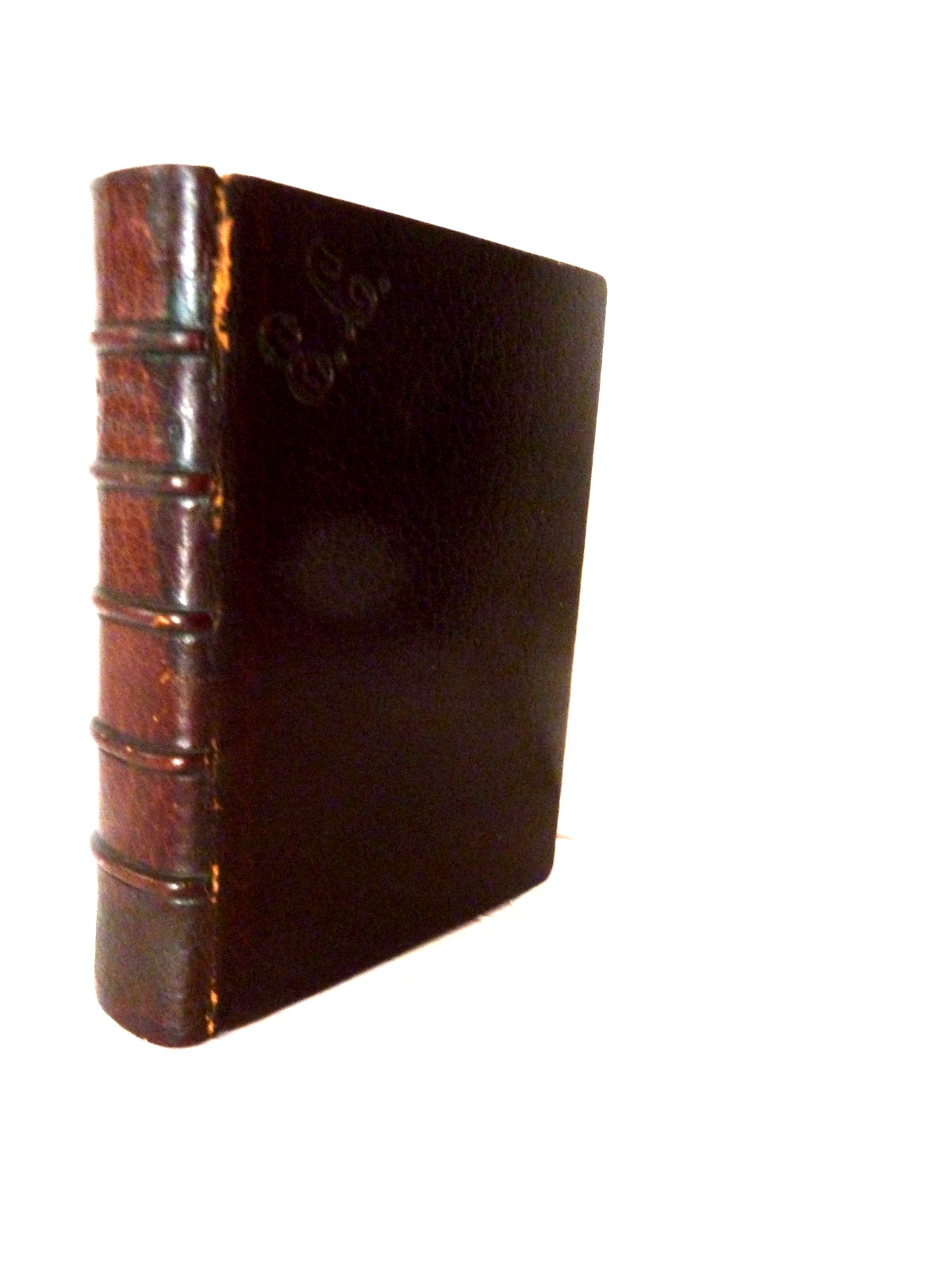 Antique 1882  French PRAYER BOOK (Manuel de Prieres) by Laurenceau, Leather  HB