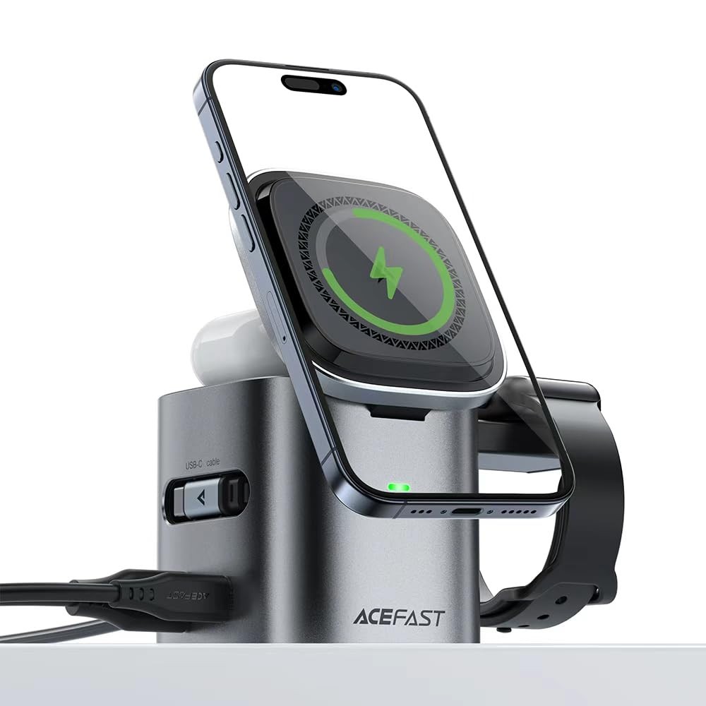 ACEFAST Z9 6-in-1 80W Foldable GaN Wireless Charger for iPhone 15/16/17 AirPods ACEFAST Z9 6-in-1 80W Foldable GaN Wireless Charger for iPhone 15/16/17 AirPods