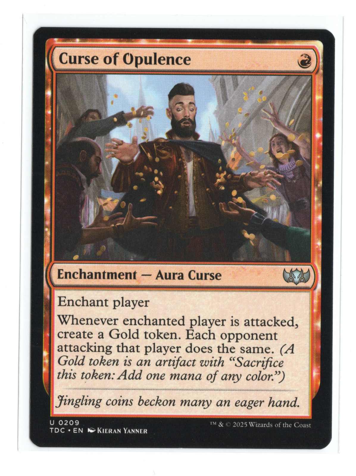 MTG - Curse of Opulence - Normal - Tarkir Dragonstorm Commander TDC- NM MTG - Curse of Opulence - Normal - Tarkir Dragonstorm Commander TDC- NM
