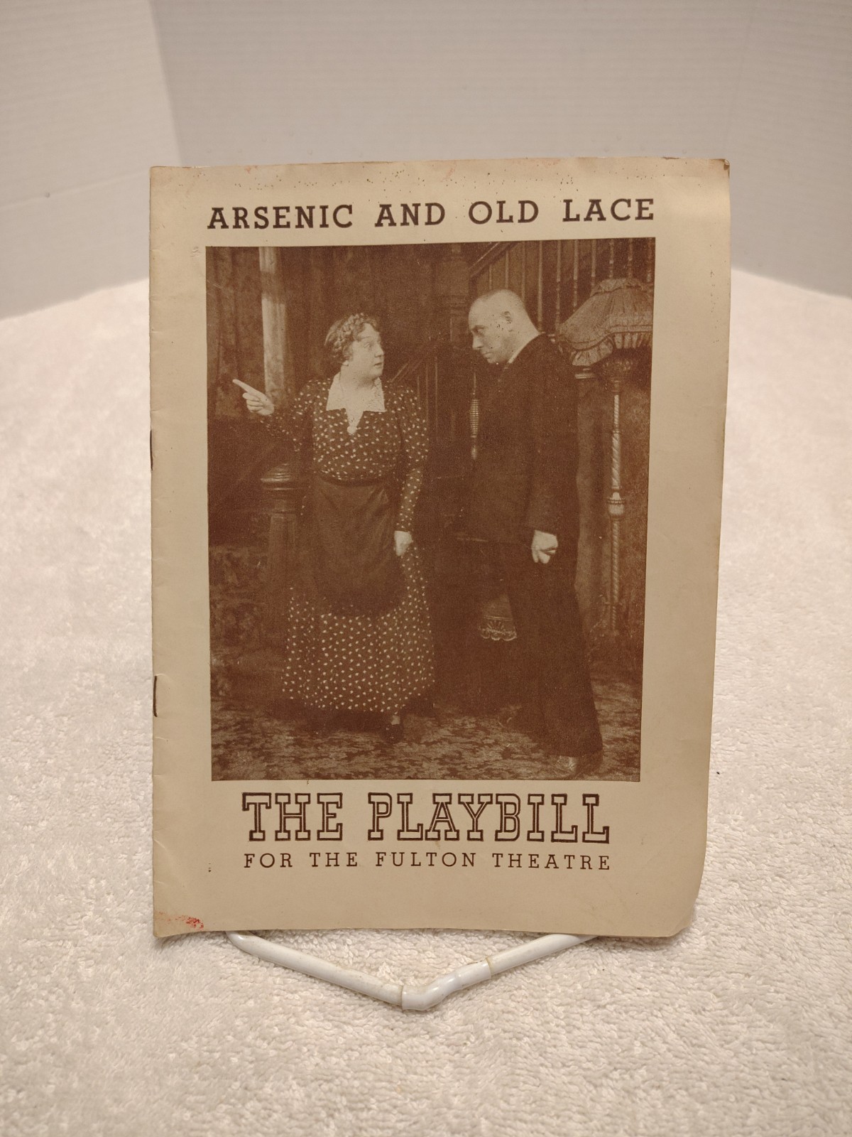 Arsenic and Old Lace Playbill 1944 ~ Erich Von Stroheim ~ Fulton Theatre ~ Used