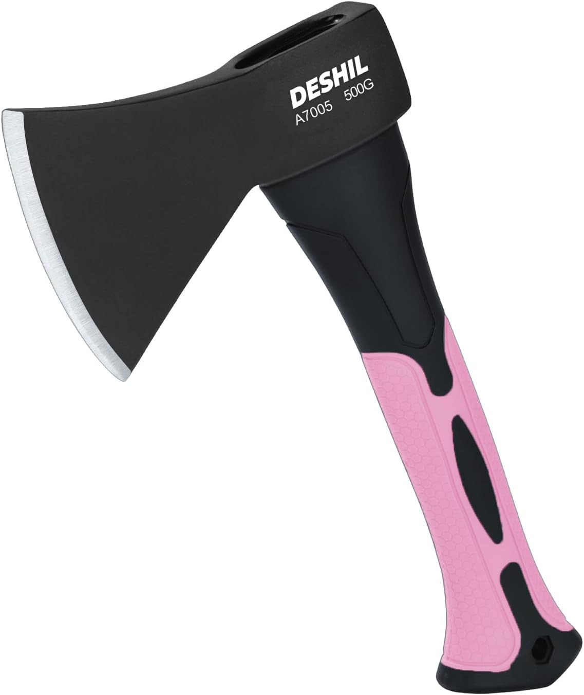 10 Inch Outdoor Hatchet Axe Mini Camping Axe with Sheath-Pink