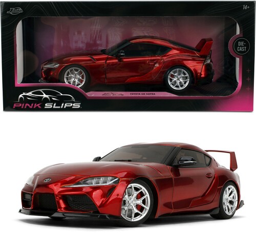 Pink Slips - 1:18 Toyota Supra MK5 Diecast Car (Candy Red) [New Toy] Toy Car