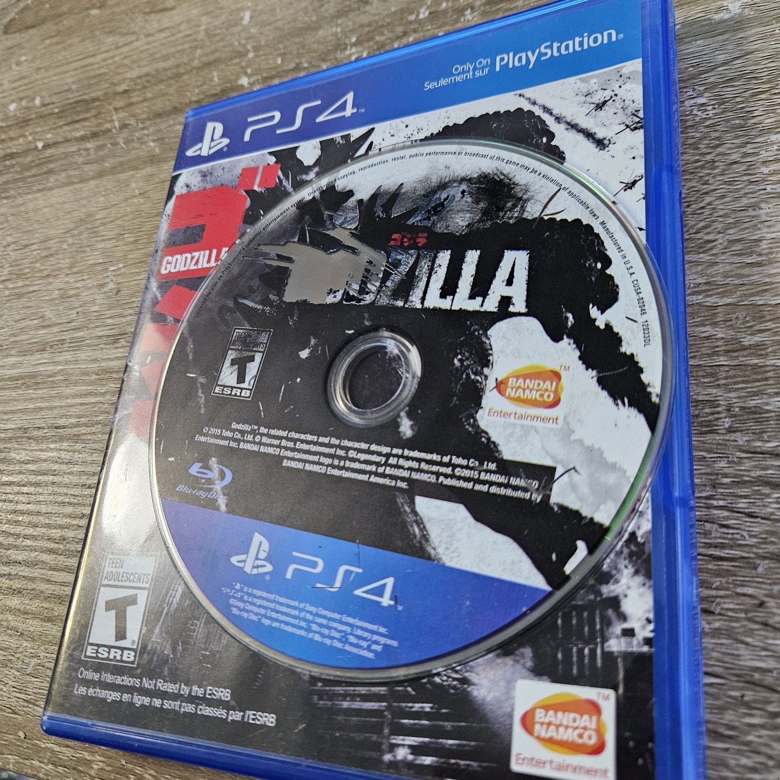 *READ DESCRIPTION* Godzilla (PlayStation 4, 2015) PS4 TESTED Super Rare