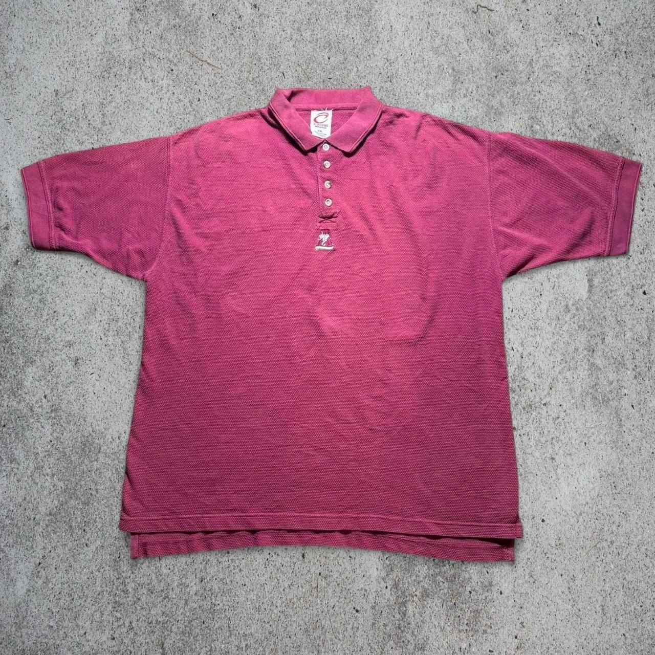 Vintage 90s Cadre Athletic University of Alabama Crimson Tide Polo Shirt XXL