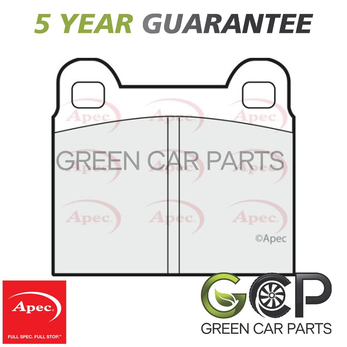 Apec Front Rear Brake Pads Set Fits Volvo 240 Porsche 911 Vauxhall Chevette