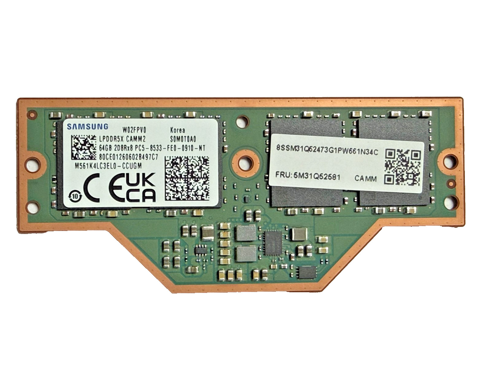 NEW Lenovo Samsung 64GB LPDDR5X 8533 MHz LPCAMM2 Memory,For ThinkPad P1 Gen7,8,9