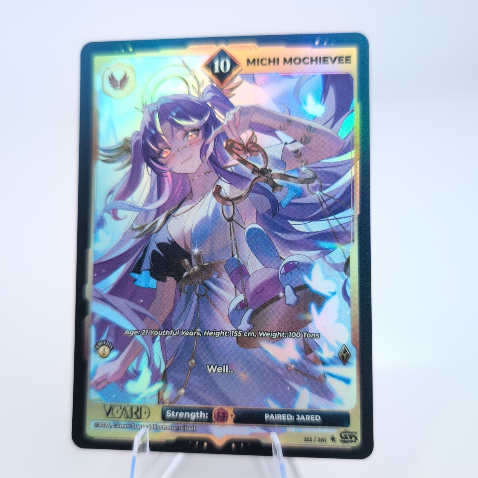 Gamersupps Vcard Fractured Paradox Michi Mochievee Holo PL 10 1st Edition 212 Gamersupps Vcard Fractured Paradox Michi Mochievee Holo PL 10 1st Edition 212