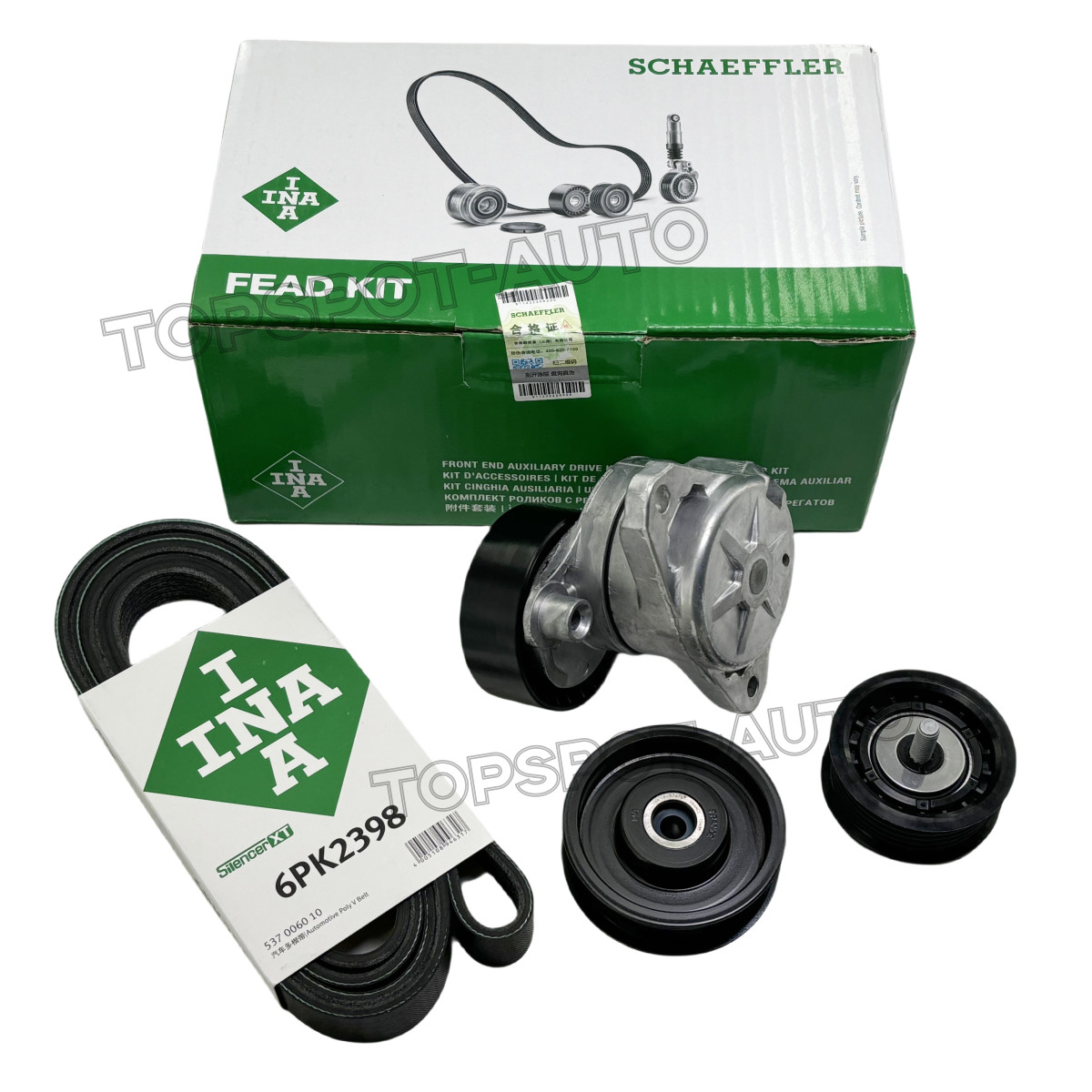 INA OEM Tensioner & Belt Kit For Mercedes C350 E350 E550 W203 W204 A2722020819