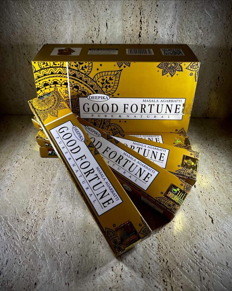 Deepika Masala Agarbatti Hand Rolled Good Fortune Fragrance Incense Sticks 180g Deepika Masala Agarbatti Hand Rolled Good Fortune Fragrance Incense Sticks 180g