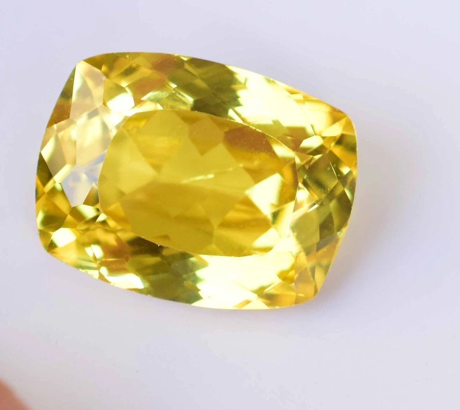 Natural Ceylon Yellow Sapphire 9.45 Ct Flawless Cushion Certified Loose Gemstone