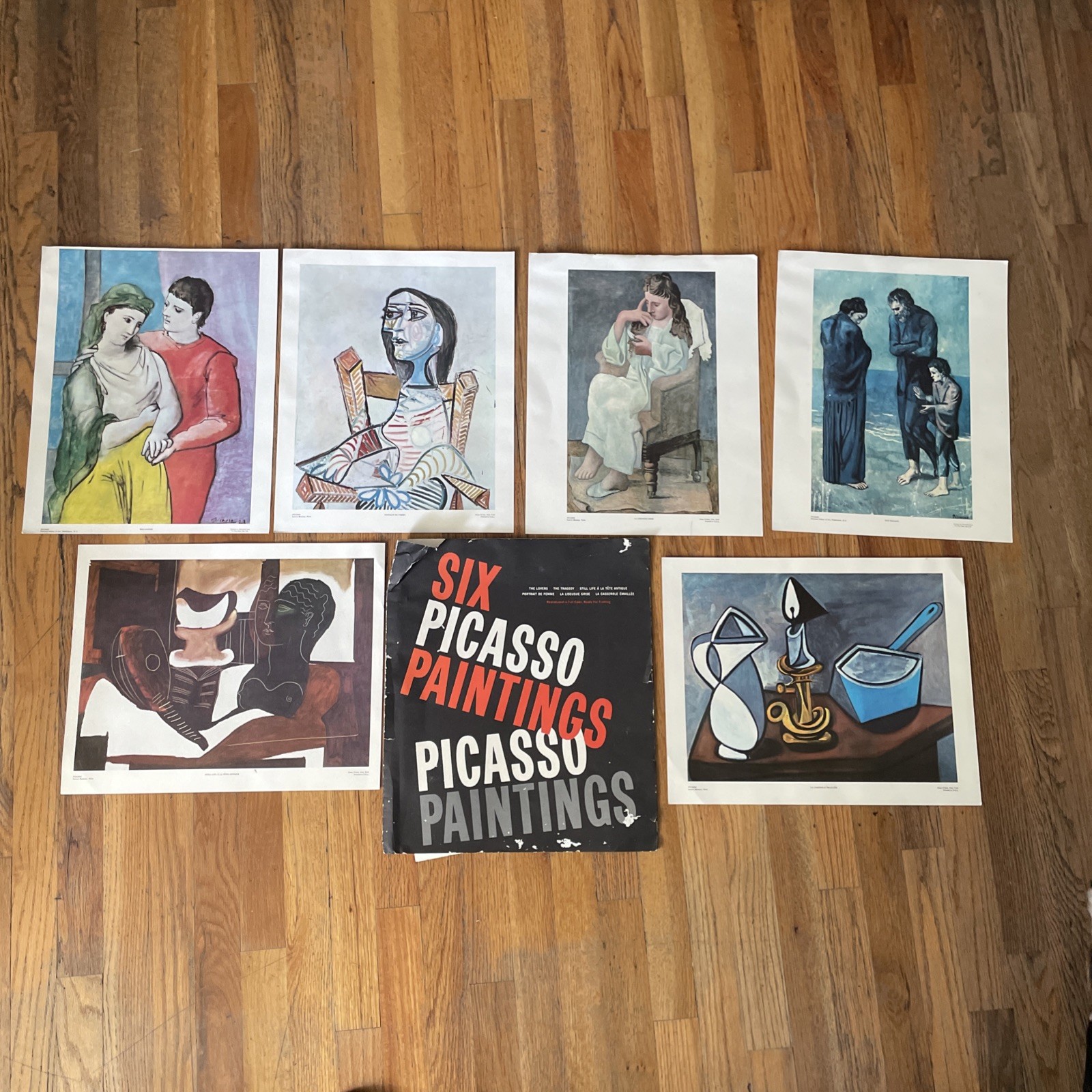 VTG 1960s Pablo Picasso 6 Prints 16” X 13” Penn Prints New York USA Lithograph