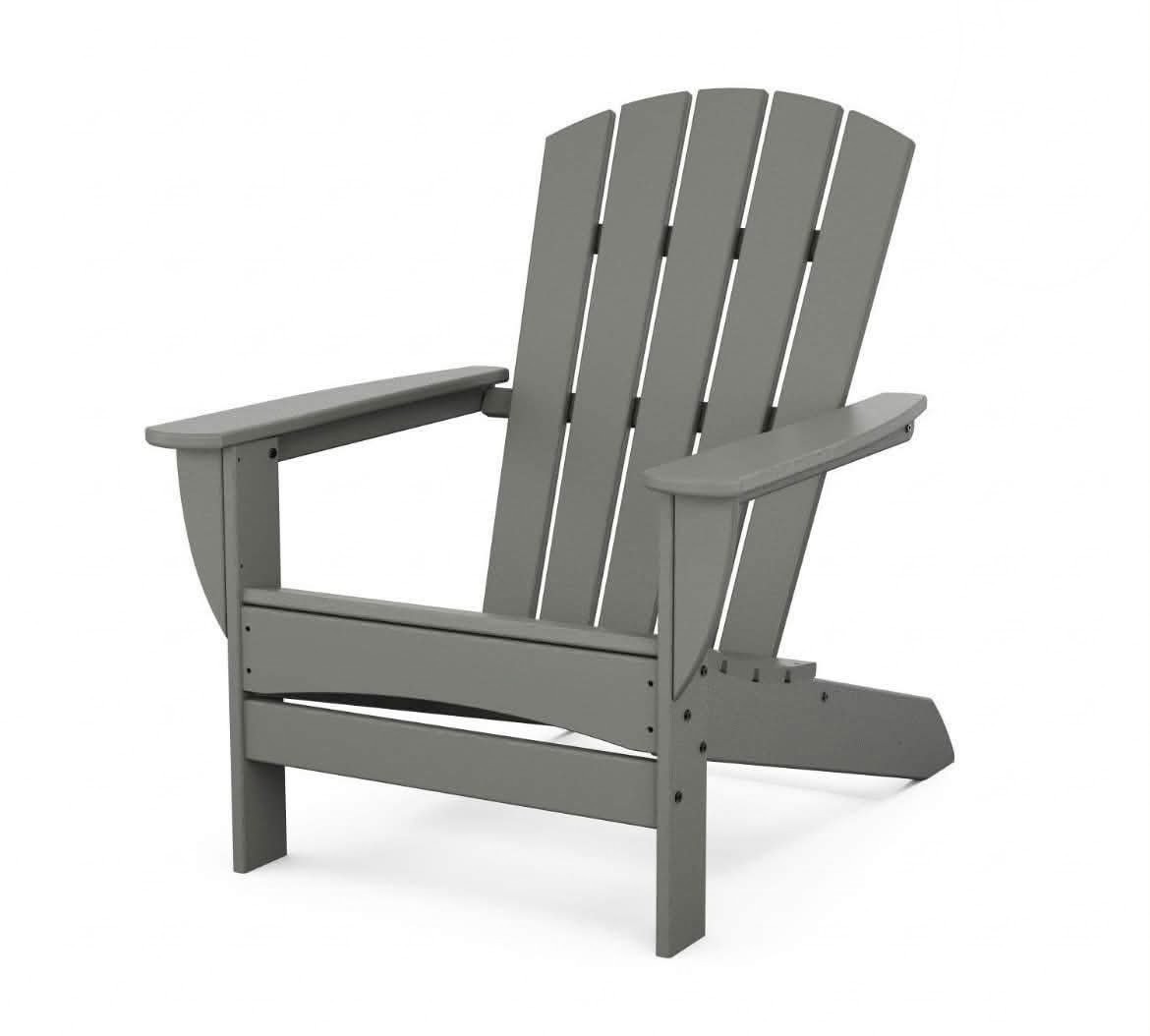 Polywood Gulf Shores Adirondack Chair - Dark Grey New