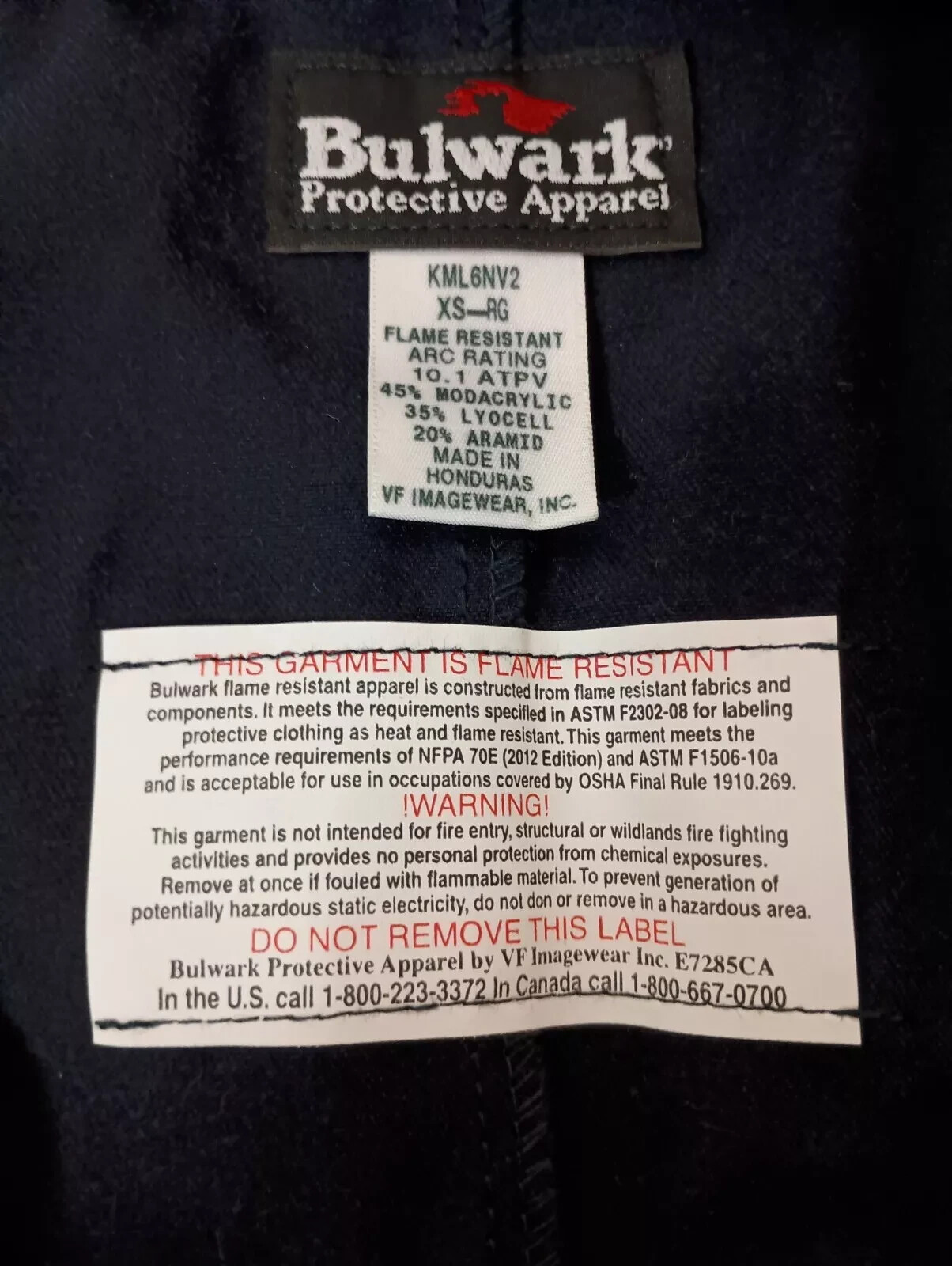 Bulwark FR Concealed Snap-Front Lab Coat Flame Resistant Blue NEW Bulwark FR Concealed Snap-Front Lab Coat Flame Resistant Blue NEW