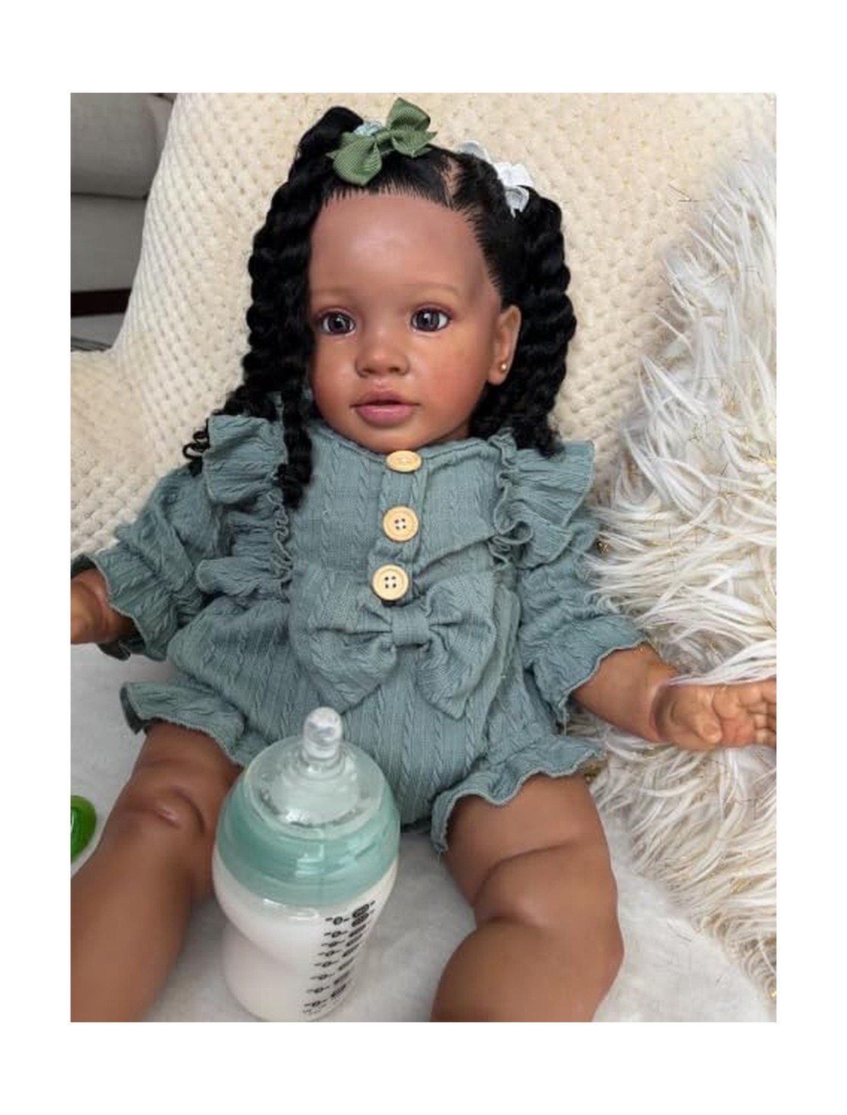 26 Inch Big Realistic Reborn Toddler Girl Doll Black Newborn Baby Dolls Afric... 26 Inch Big Realistic Reborn Toddler Girl Doll Black Newborn Baby Dolls Afric...