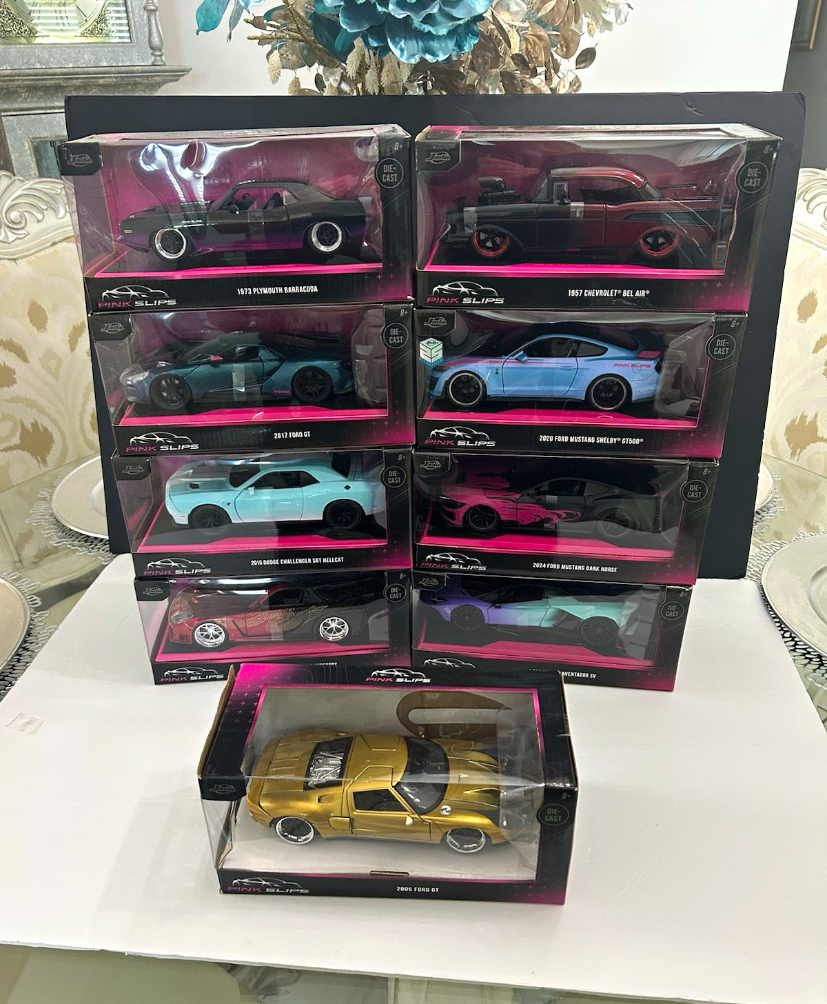 Jada Pink Slips 1:24 Diecast Car Lot of 9 all in original boxes Jada Pink Slips 1:24 Diecast Car Lot of 9 all in original boxes