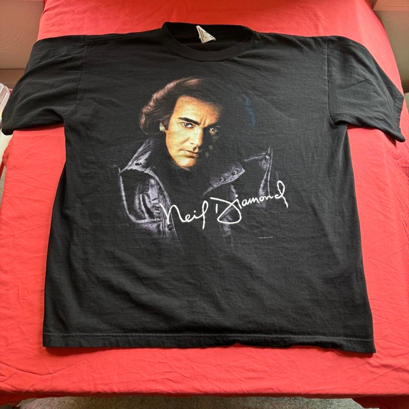 Vintage Tour Champ Neil Diamond 1996 U.STour DoubleSided graphic Concert Tshirt Vintage Tour Champ Neil Diamond 1996 U.STour DoubleSided graphic Concert Tshirt