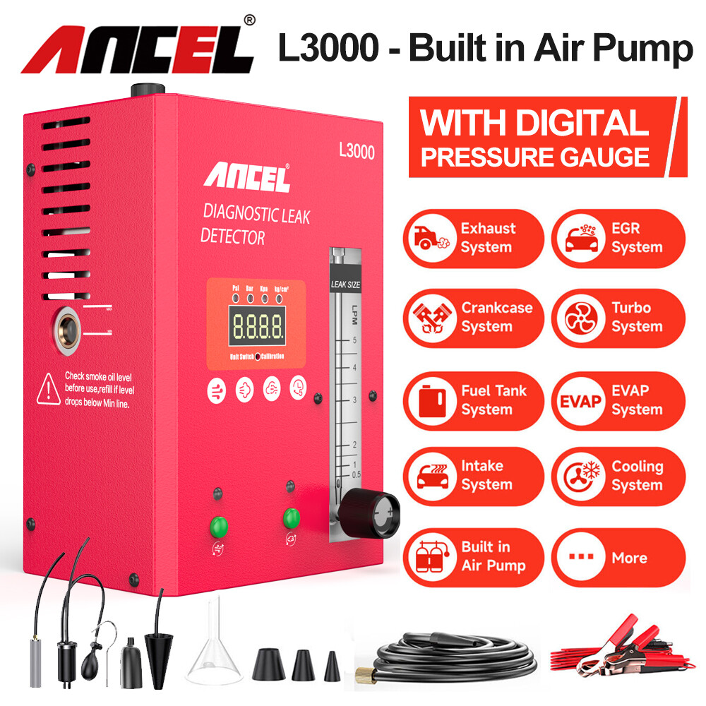 ANCEL L3000 Digital EVAP Smoke Machine Diagnostic Vacuum Leak Detection Tester