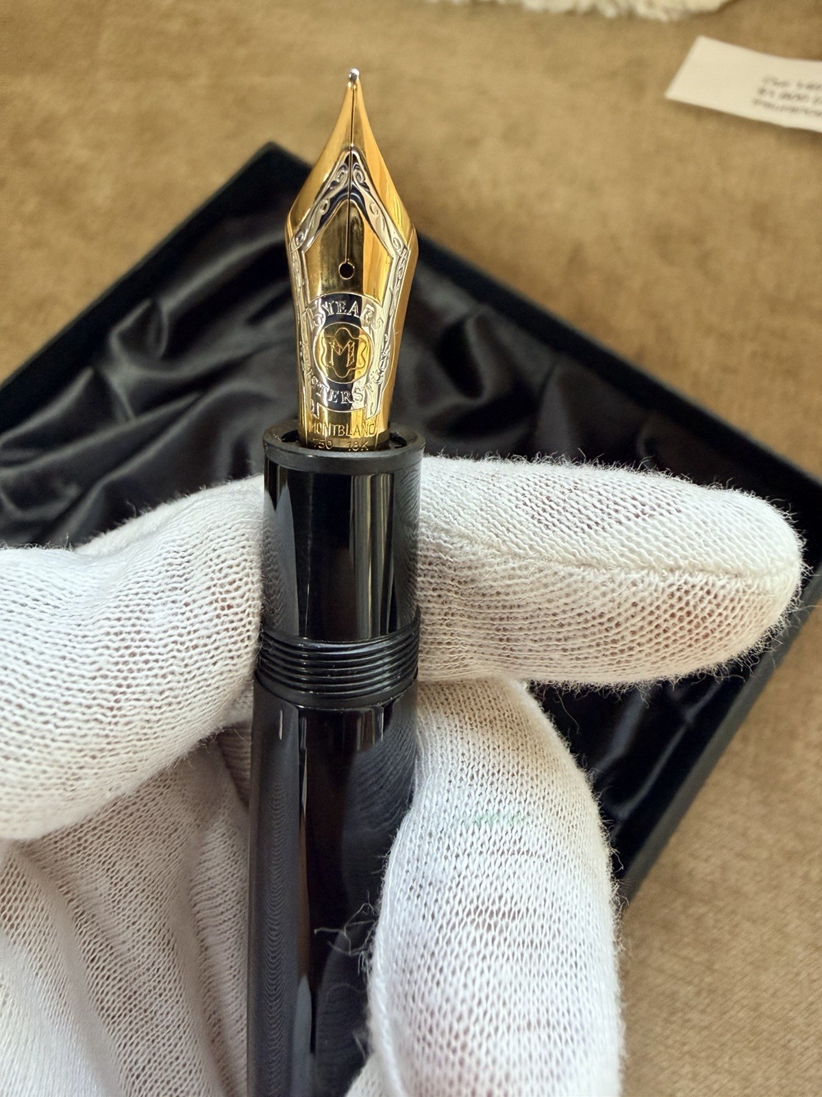 MONTBLANC MEISTERSTUCK 149 FOUNTAIN PEN GOLD M Never Inked Or Used
