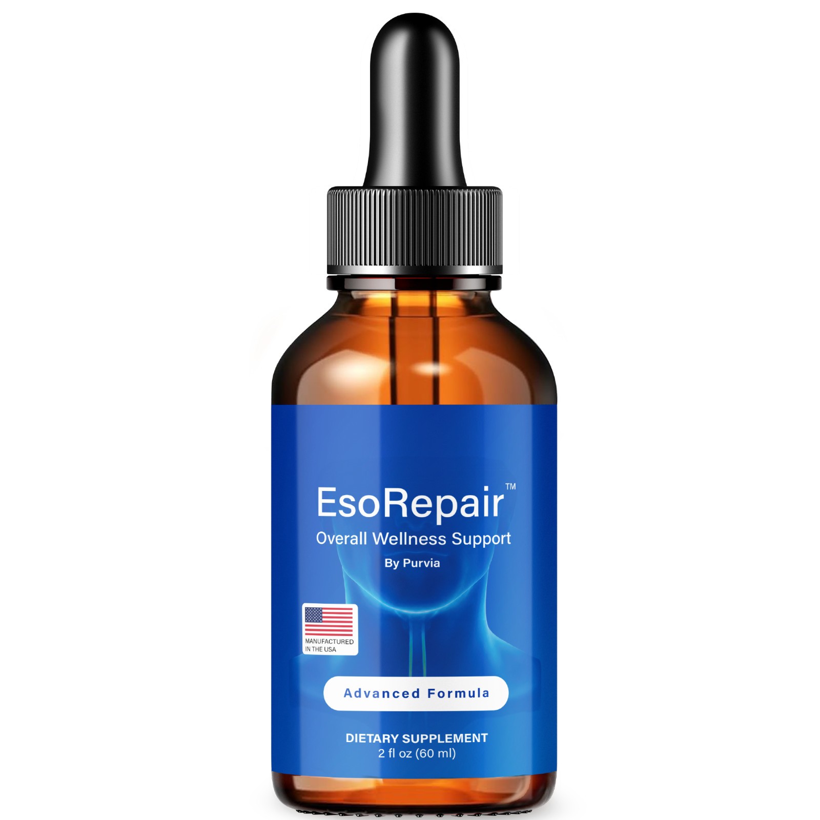 EsoRepair Liquid Drops Acid Reflux Esophagus Eso Repair Esophageal Stomach (2oz)