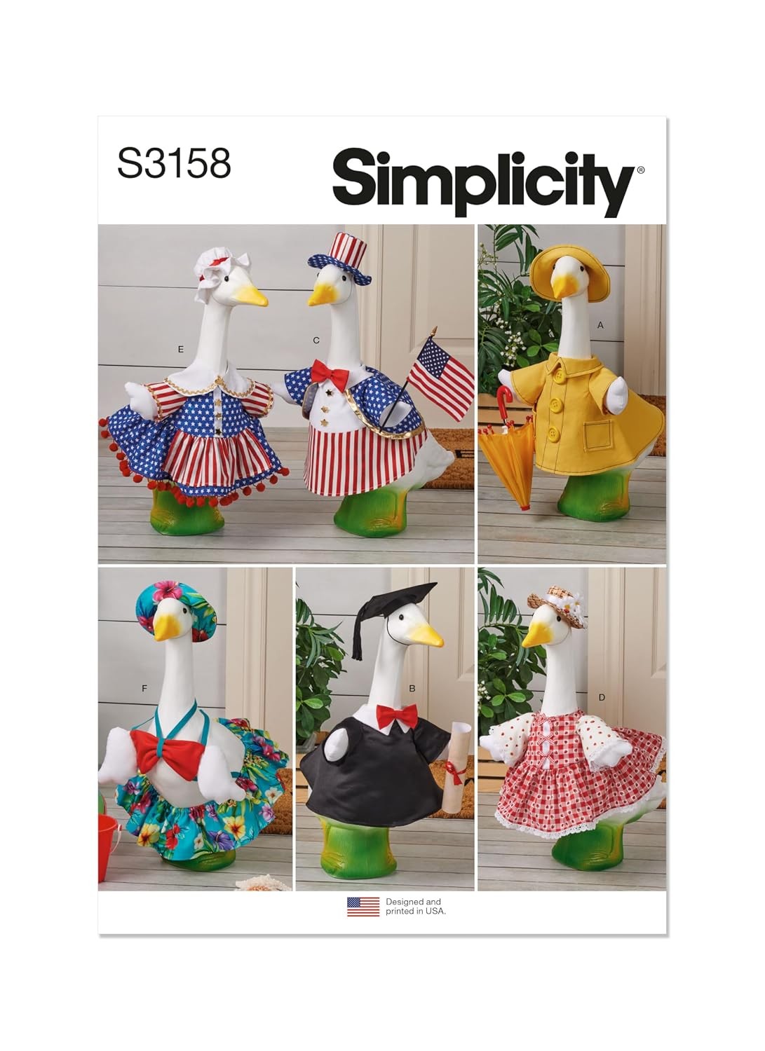Sewing Patterns for Geese S3158 Summer Lawn Porch Clothes