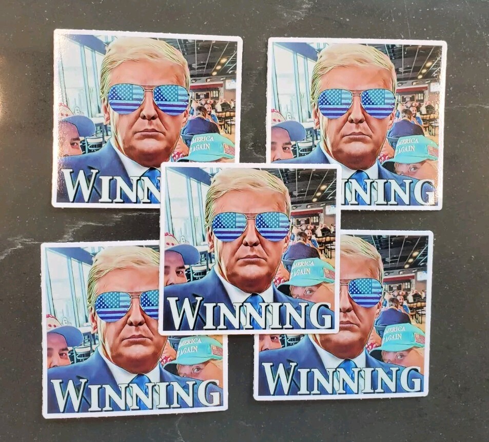 5PCS SET TRUMP 2024 BUMPER STICKER STICKERS TAKE SAVE AMERICA BACK DONALD MAGA