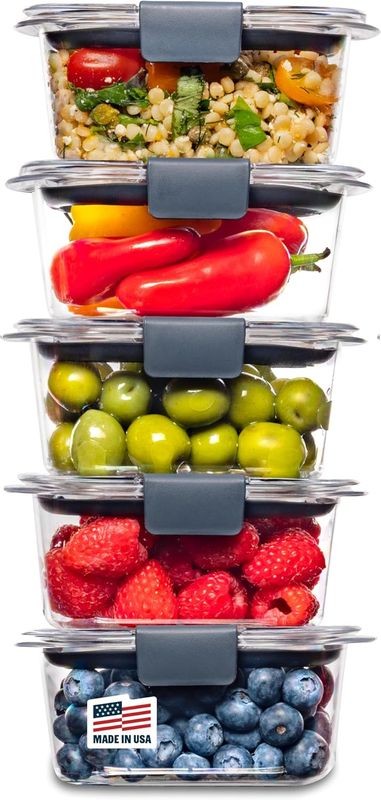 Rubbermaid Brilliance Tritan Plastic Food Storage Containers BPA Free... Rubbermaid Brilliance Tritan Plastic Food Storage Containers BPA Free...