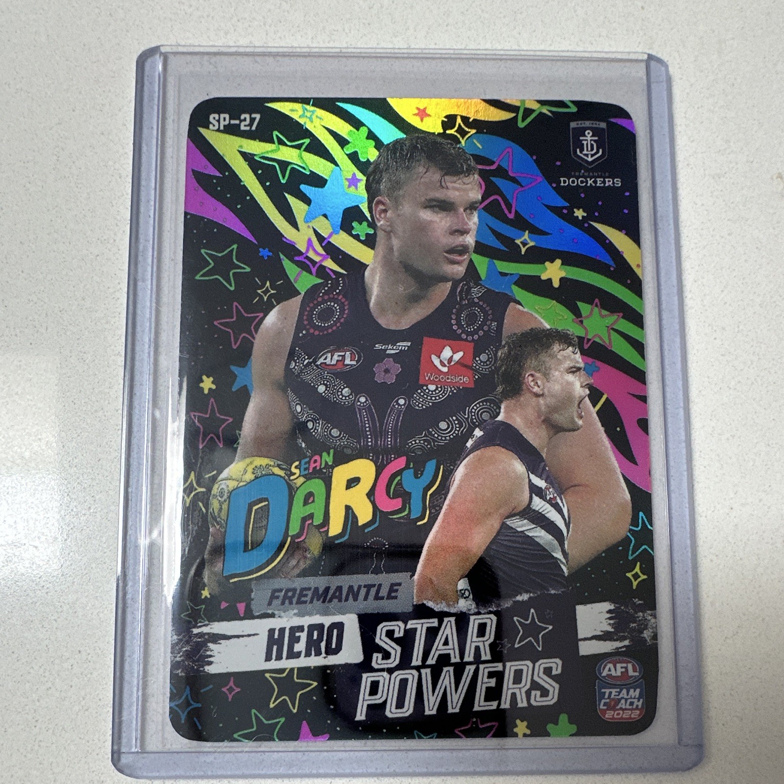 Teamcoach 2022 AFL Teamcoach Hero Star Powers Neon Sean Darcy SP-27 Fremantle