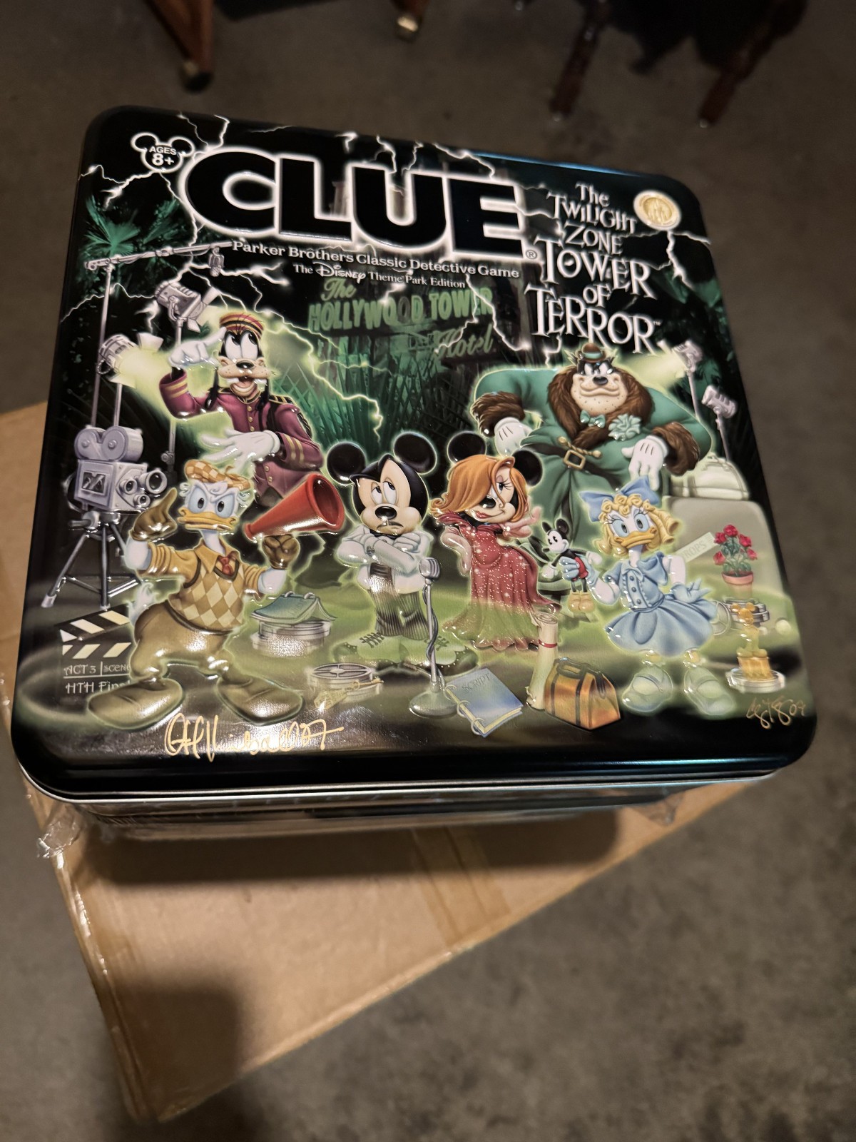Vintage Disney CLUE Twilight Zone Tower of Terror Edition ** New Sealed  ** 2007