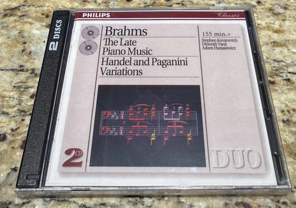 BRAHMS- THE LATE PIANO MUSIC HANDEL AND PAGANINI VARIATIONS 2-CD NEW SEALED