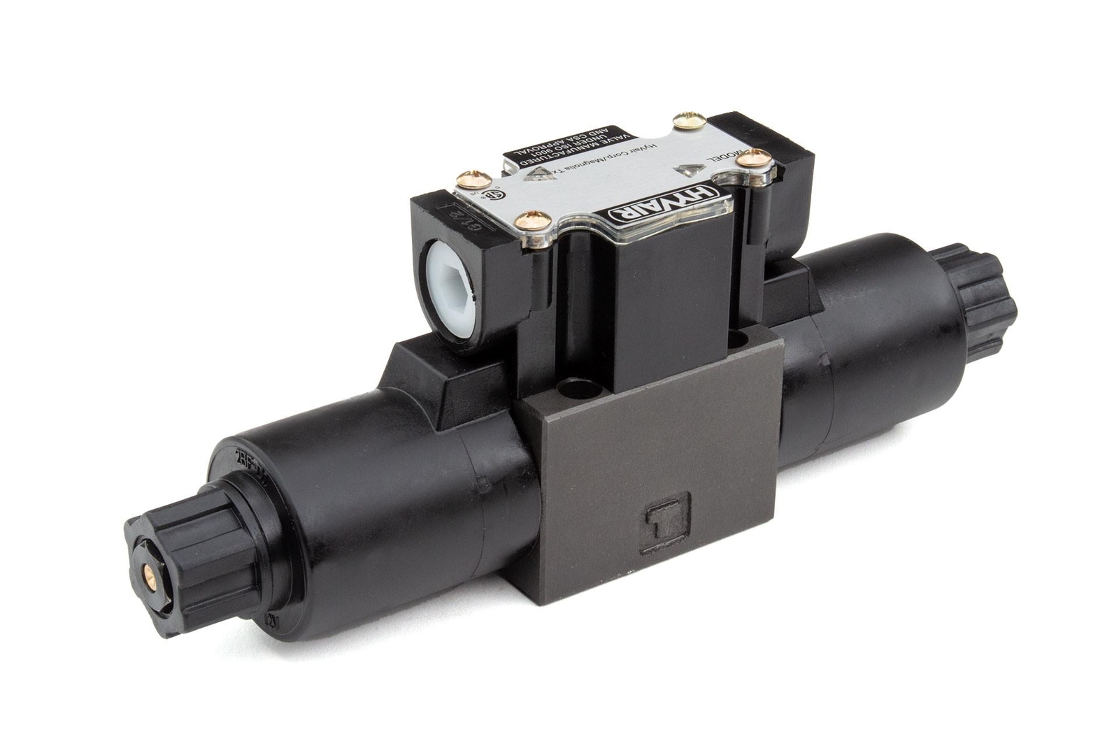D03 Solenoid Valve 3 Pos Tandem 12 GPM 2.2A 115VAC Hyvair D03S-2C-115A-35 D03 Solenoid Valve 3 Pos Tandem 12 GPM 2.2A 115VAC Hyvair D03S-2C-115A-35