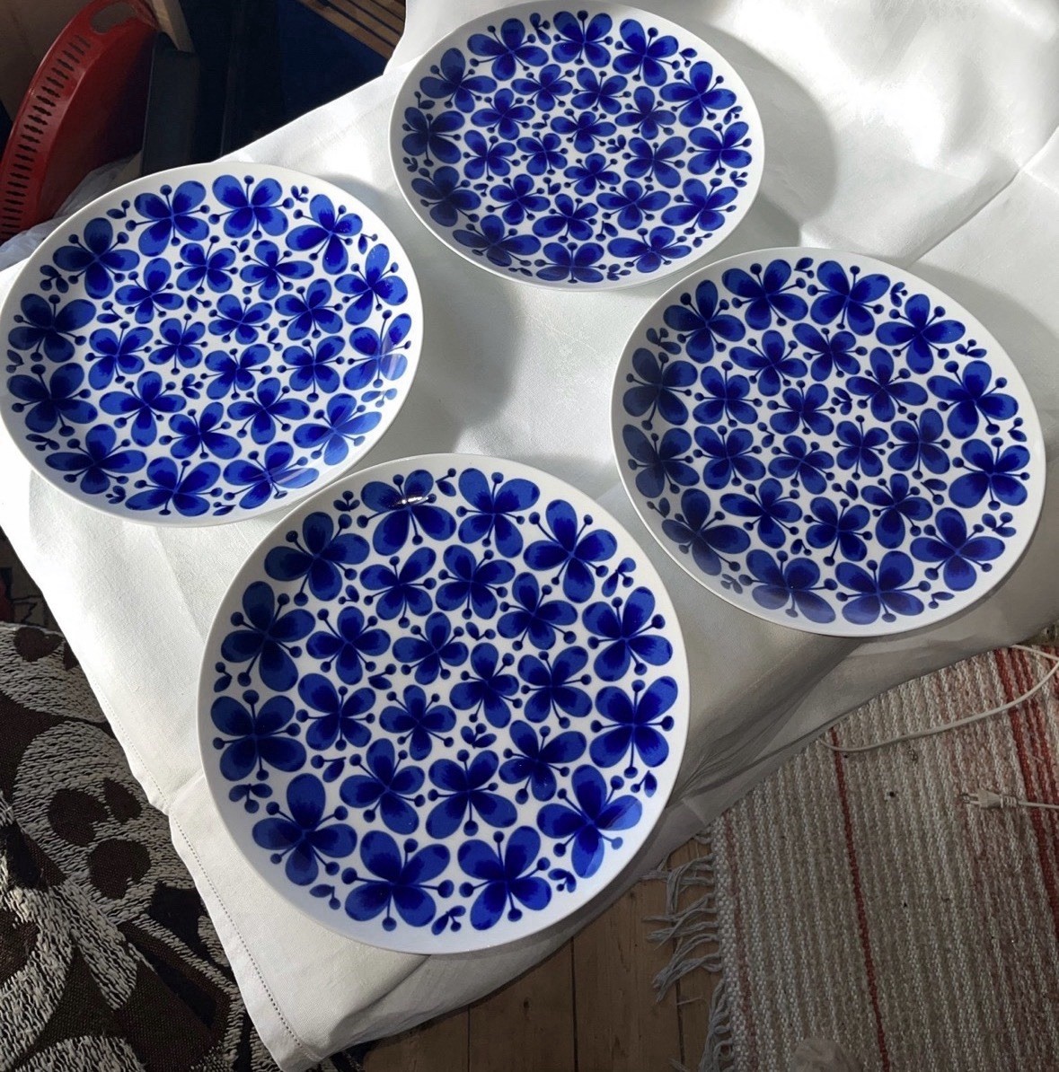 Rörstrand Mon Amie Dinner Plates, Set Of 4 Excellent Condition UNUSED