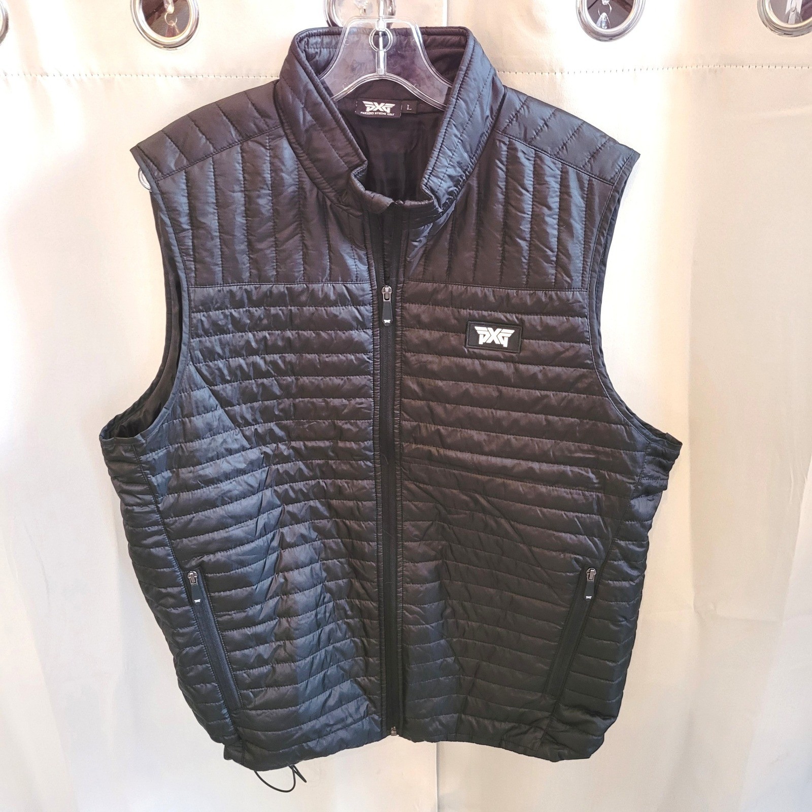 PXG Parsons Xtreme Golf Mens Puffer Vest Large Quilted Full Zip Gorpcore 21978
