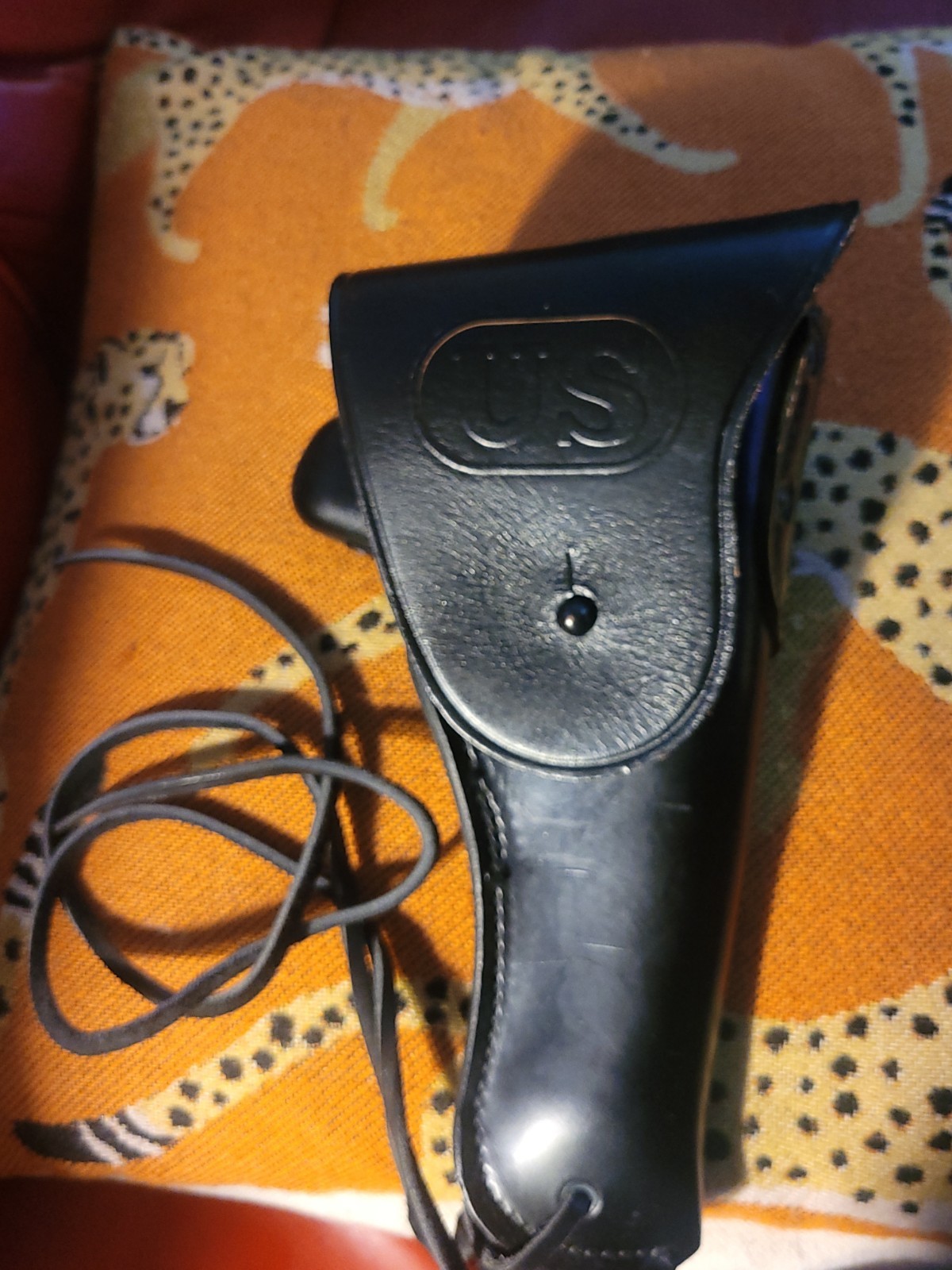 Vintage Bucheimer Original Vietnam Era Black Leather M1911 .45 US Holster