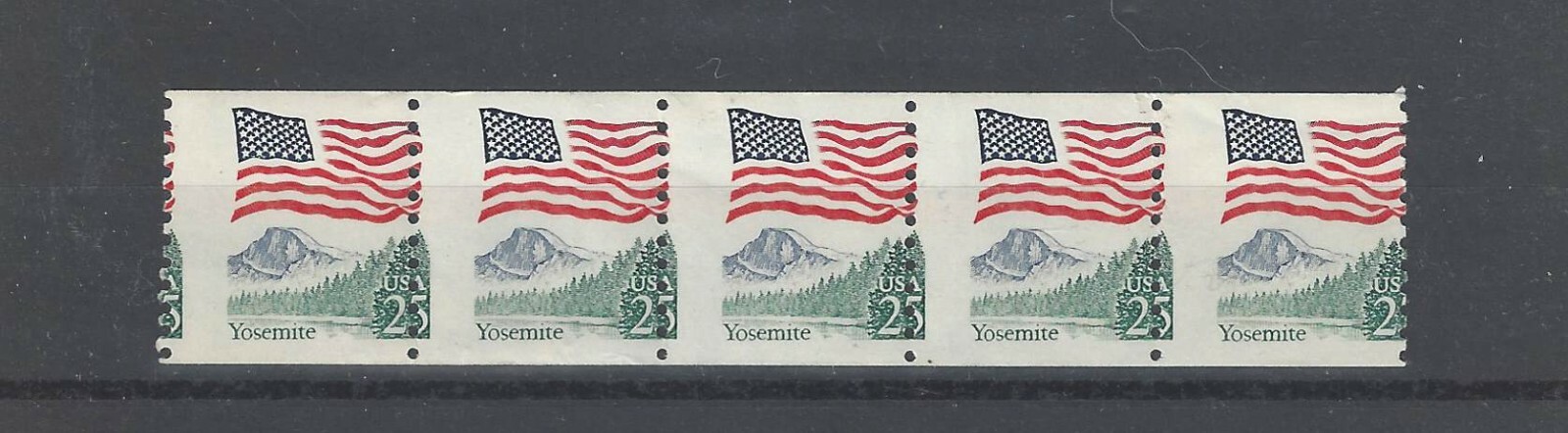 U.S. EFO\'S Scott # 2280 MNH Strip of 5, Major Misperf, Nice