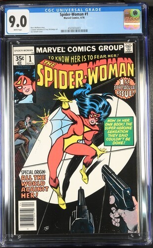 1978 MARVEL COMICS SPIDER-WOMAN #1 CGC 9.0 - 1978 MARVEL COMICS SPIDER-WOMAN #1 CGC 9.0 -