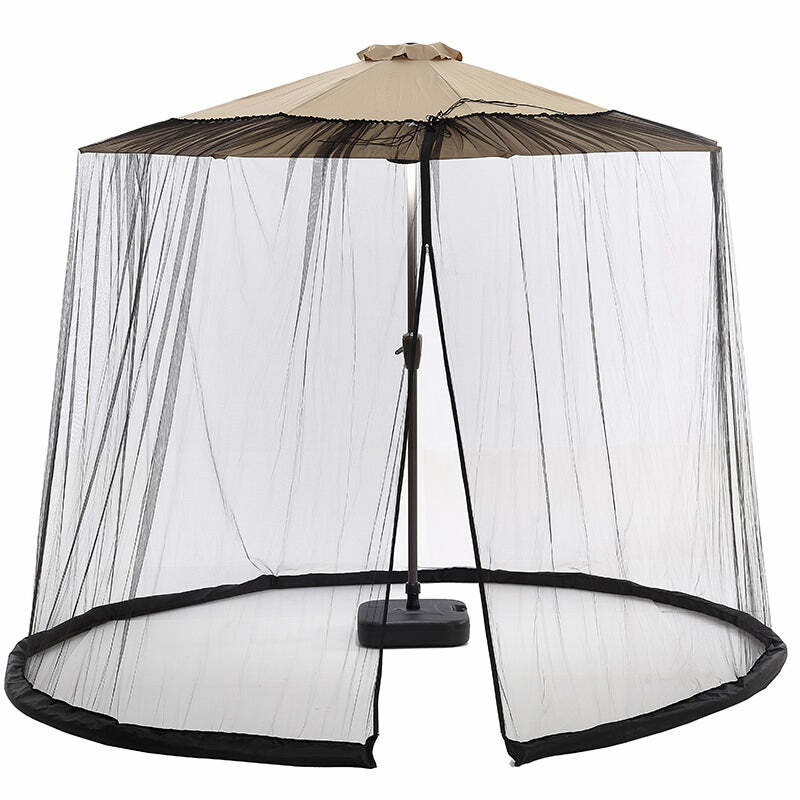 9ft Patio Umbrella Bug Screen w/Zipper Door and Polyester Netting(NET ONLY) 9ft Patio Umbrella Bug Screen w/Zipper Door and Polyester Netting(NET ONLY)
