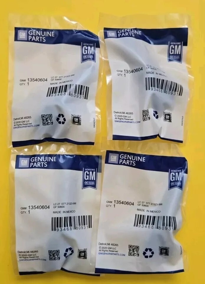 4X OEM 13540604 New OEM GM Tire Pressure Sensors TPMS 315MHz XL7 For Chevy Mode