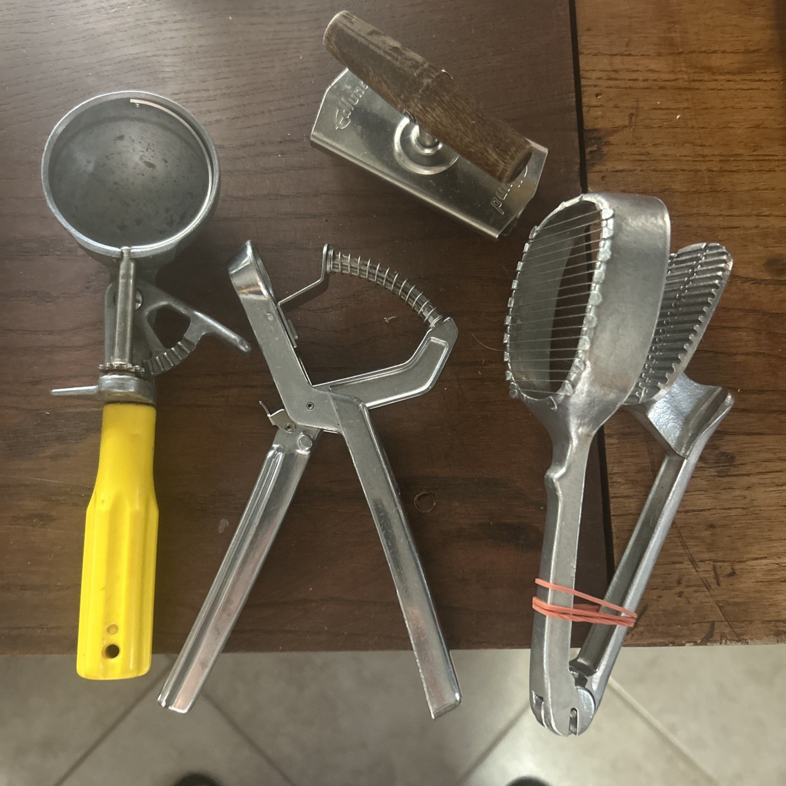 Vintage Aluminum Utensils In Great Condition